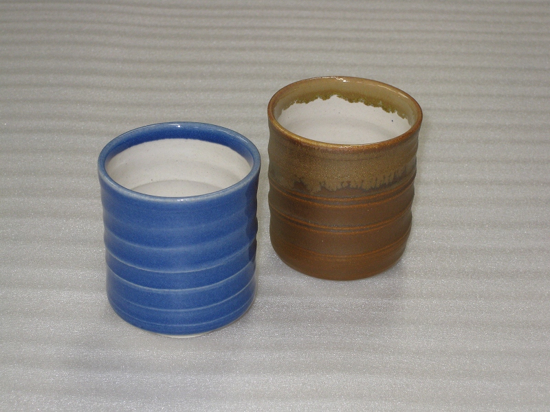 江戸遊焼 湯呑み(ロクロ目付)4