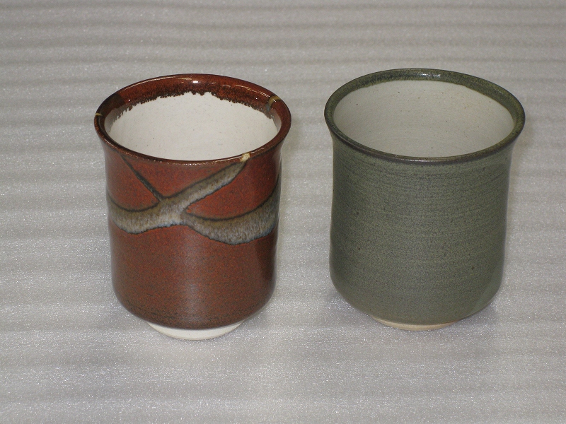 江戸遊焼 反(ソリ)湯呑み