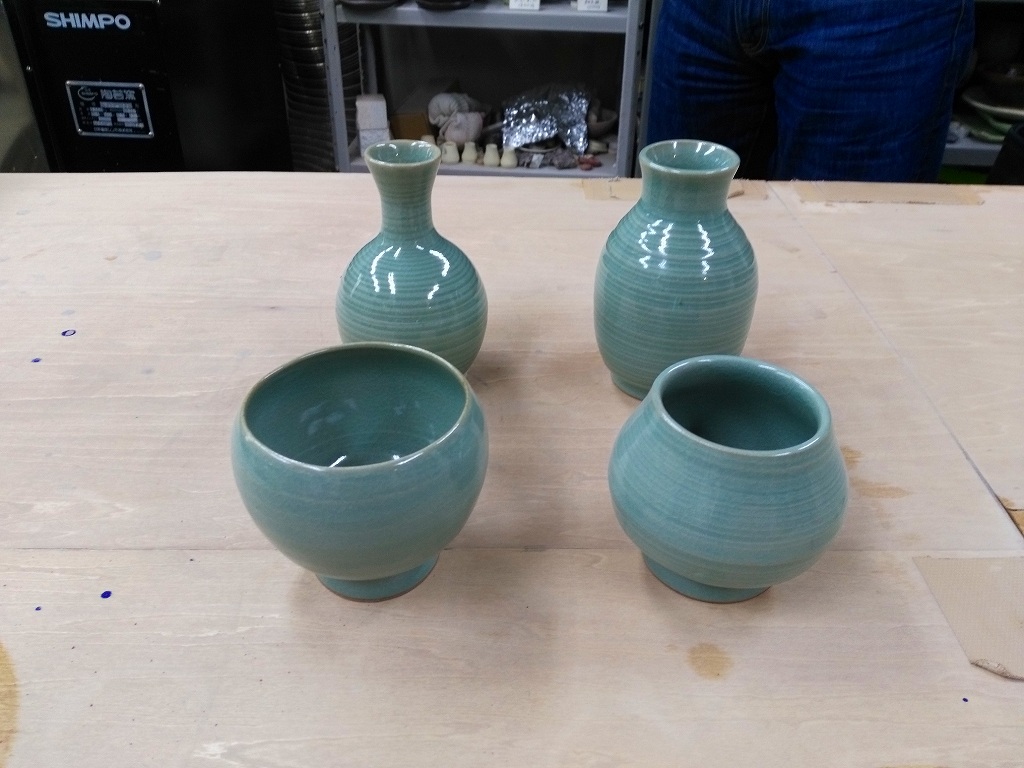 韓国での陶芸体験の作品